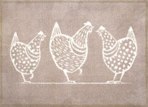 שטיח ללא מסגרת Turtle Mat Hens 60X85 