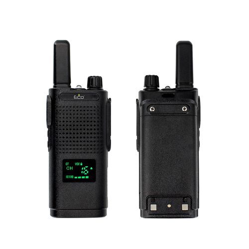 זוג מכשירי קשר עם צג ועמדת טעינה ECO WPF-8