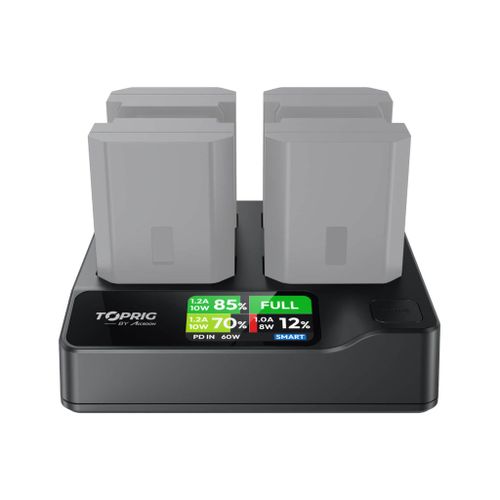 מטען מהיר ל4 סוללות Accsoon TOPRIG NP-FZ100 Fast Charger