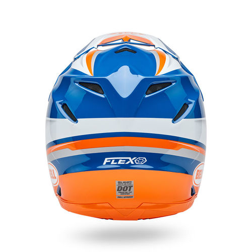 קסדת שטח BELL MOTO 9S FLEX כחול\כתום\לבן V25