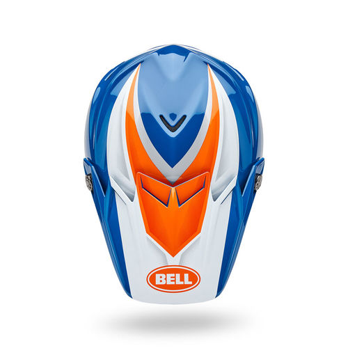 קסדת שטח BELL MOTO 9S FLEX כחול\כתום\לבן V25