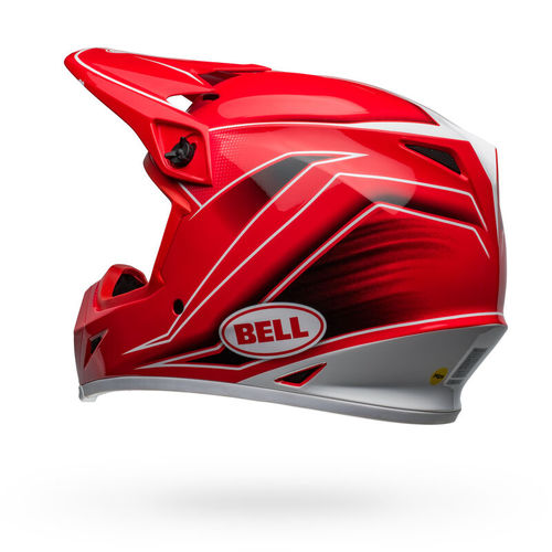 קסדה לאופנוע BELL MX-9 MIPS V25 אדום\אפור\לבן