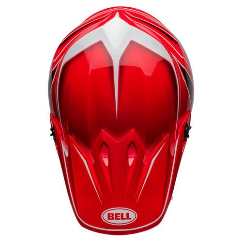 קסדה לאופנוע BELL MX-9 MIPS V25 אדום\אפור\לבן