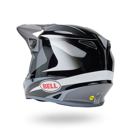 קסדת שטח BELL MX-9 MIPS V25 אפור\שחור\לבן
