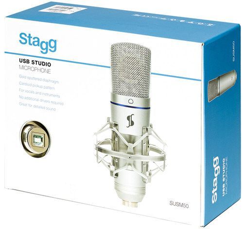 מיקרופון קונדנסר USB מתוצרת Stagg דגם SUSM50