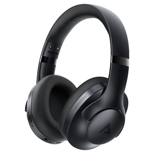אוזניות אלחוטיות Bluetooth עם סינון רעשים אקטיבי, חיי סוללה ארוכים, מתקפלות, שחור