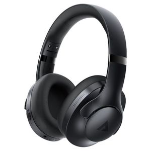 אוזניות אלחוטיות Bluetooth עם סינון רעשים אקטיבי, חיי סוללה ארוכים, מתקפלות, שחור
