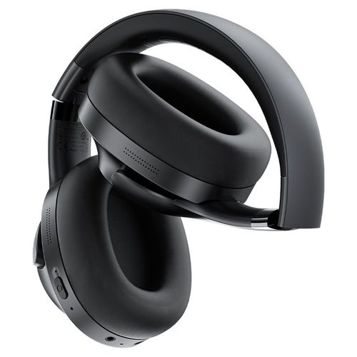 אוזניות אלחוטיות Bluetooth עם סינון רעשים אקטיבי, חיי סוללה ארוכים, מתקפלות, שחור