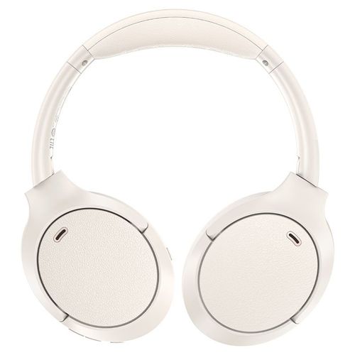 אוזניות אלחוטיות Bluetooth עם סינון רעשים אקטיבי, רמת אטימות IPX4, מתקפלות, לבן