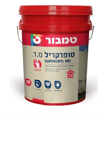 סופרקריל מ.ד 18 ל לבן/פסטל P מבית טמבור