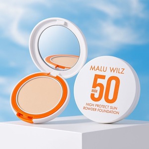 אבקת פודרה מלו ווילז Malu Wilz עם מקדם הגנה גבוה SPF 50