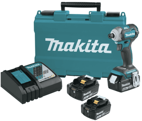  סט ‏מברגת אימפקט Makita DTD153RME + שתי סוללות 4A מקיטה ומטען מהיר חכם