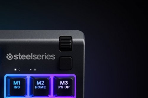 מקלדת גיימרים SteelSeries Apex 3 TKL RGB - מתג Whisper Quiet