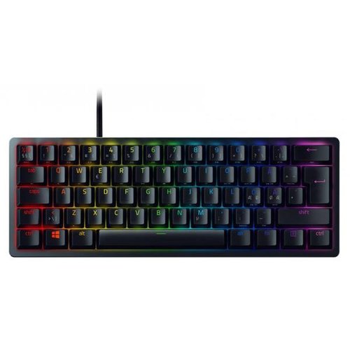 מקלדת גיימינג אופטית Razer Huntsman Mini - Purple Switch