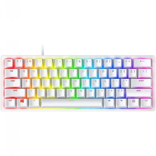 מקלדת גיימינג אופטית Razer Huntsman Mini Mercury White