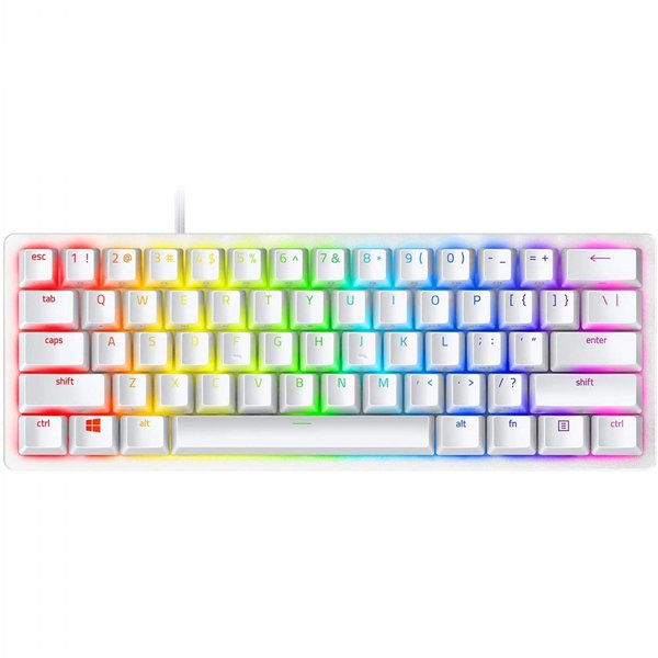 מקלדת גיימינג אופטית Razer Huntsman Mini Mercury White