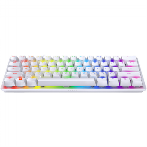 מקלדת גיימינג אופטית Razer Huntsman Mini Mercury White