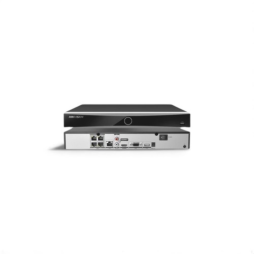  מערכת הקלטה בעברית  NVR ל-4 מצלמות IP משולבת POE עד 4K/8MP דיסק קשיח 500 גיגה ביט  DS-7604NXI-K1/4P POE HIKVISION
