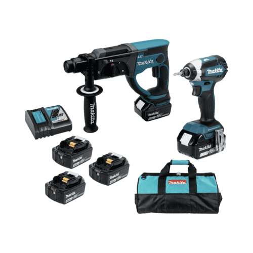 סט פטישון ואימפקט DLX2166M Makita + מתנה