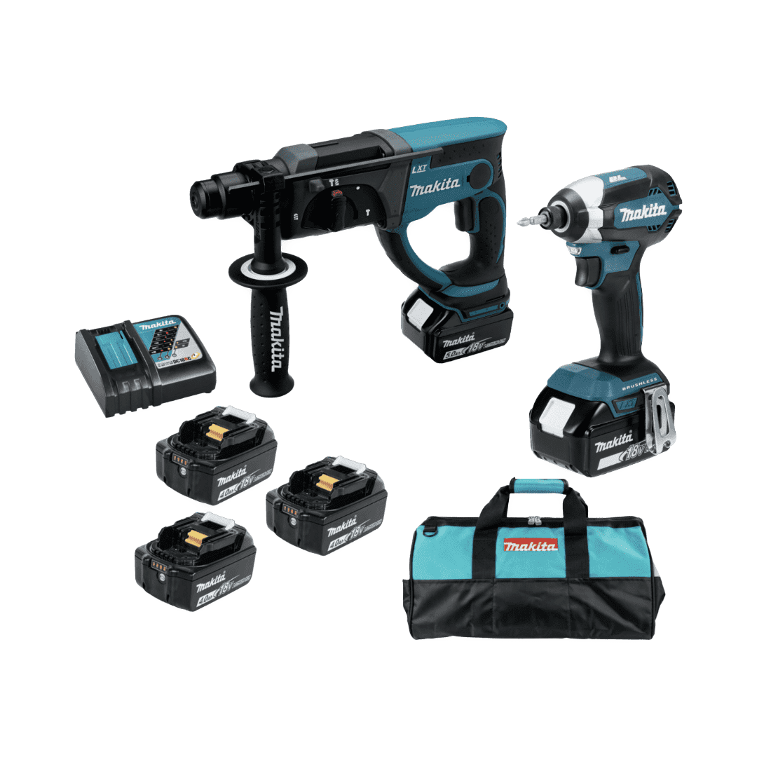 סט פטישון ואימפקט DLX2166M Makita + מתנה