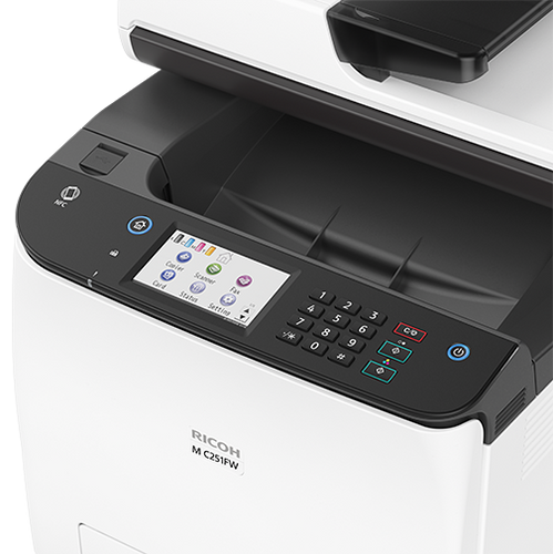 מדפסת לייזר משולבת צבעונית RICOH ES251FW