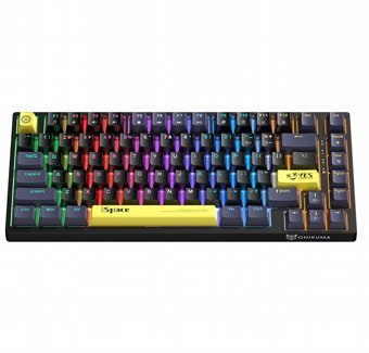 מקלדת גיימינג מכאנית מוארת Onikuma G52 - כוללת מדבקות מקלדת עברית-אנגלית בערכה