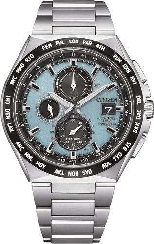 Citizen AT8238-84M רדיו קונטרול עשוי טיטניום אקו דרייב וספיר