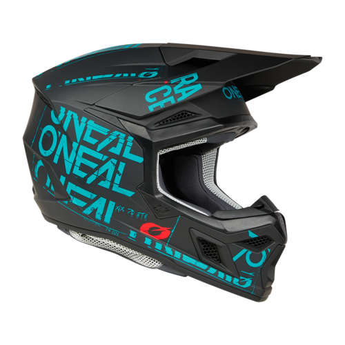 קסדת שטח אוניל 3SRS Helmet דגם 0625-49 עם מעטפת ABS כפולה, פתחי אוורור מרובים ומערכת E.Q.R.S. לבטיחות מוגברת בשטח
