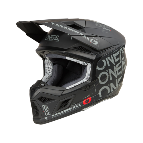 קסדת שטח אוניל O'Neal 3SRS Helmet דגם 0625-47עם מבנה הגנה כפול, פתחי אוורור מרובים, מעטפת ABS איכותית ותאימות לחיישן בטיחות חכם ומתקן GoPro לרכיבת שטח מקצועית