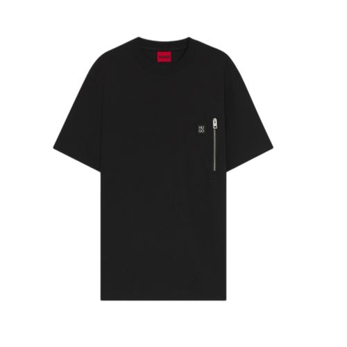 חולצה HUGO מידות S-XXL לגברים בגוון שחור