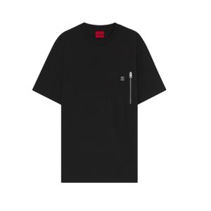 חולצה HUGO מידות S-XXL לגברים בגוון שחור