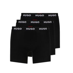 מארז 3 בוקסרים HUGO מידות S-XXL לגברים בגוון שחור