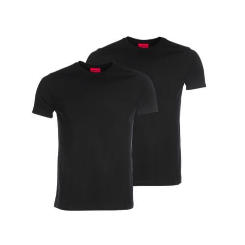 מארז 2 חולצות HUGO מידות S-XXL לגברים בגוון שחור
