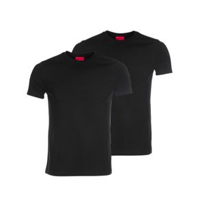 מארז 2 חולצות HUGO מידות S-XXL לגברים בגוון שחור