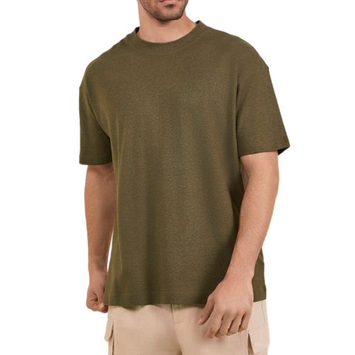 חולצה BALR מידות S-XL לגברים בגוון ירוק זית