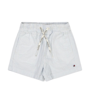 מכנס TOMMY HILFIGER מידות 2-16 לילדים בדוגמת פסים תכלת