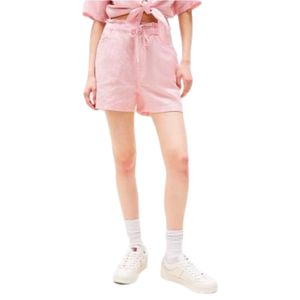 מכנס TOMMY JEANS מידות XS-L לנשים בגוון ורוד