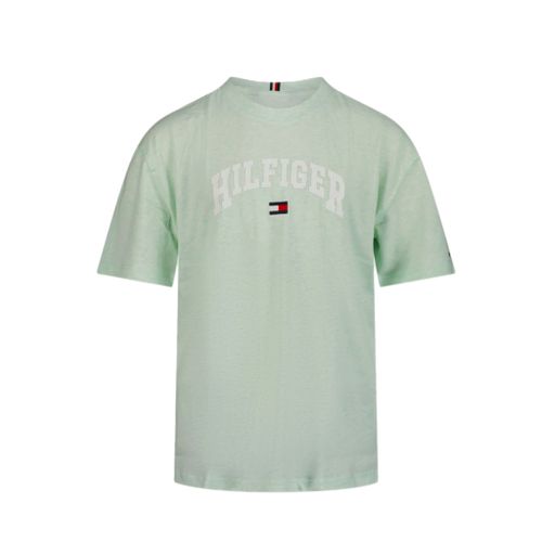 חולצה TOMMY HILFIGER מידות 2-16 לילדים בגוון מנטה