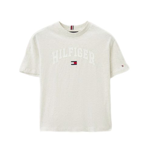 חולצה TOMMY HILFIGER מידות 2-16 לילדים בגוון לבן