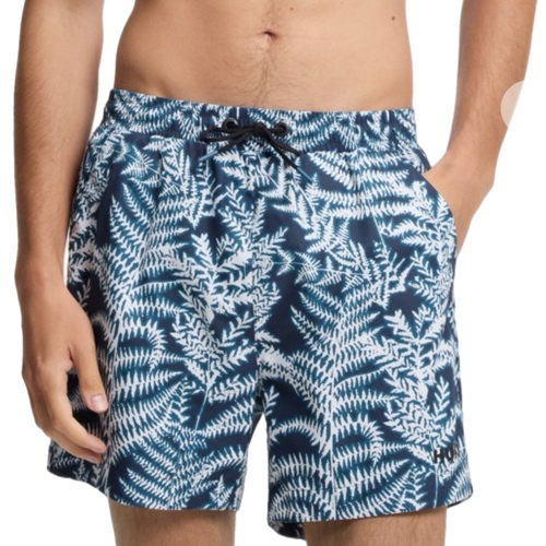 בגד ים HUGO מידות S-XXL לגברים בדוגמת עלים