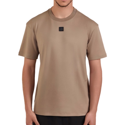 חולצה HUGO מידות S-XL לגברים בגוון חום בהיר