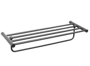 מדף מגבות 60 ס״מ לאמבטיה STYLO-4788-GR  גרפיט