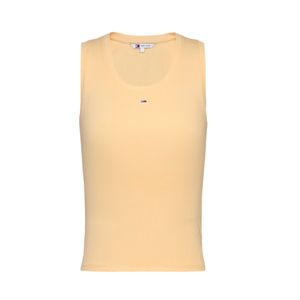 גופיה TOMMY JEANS מידות XS-L לנשים בגוון צהוב בהיר