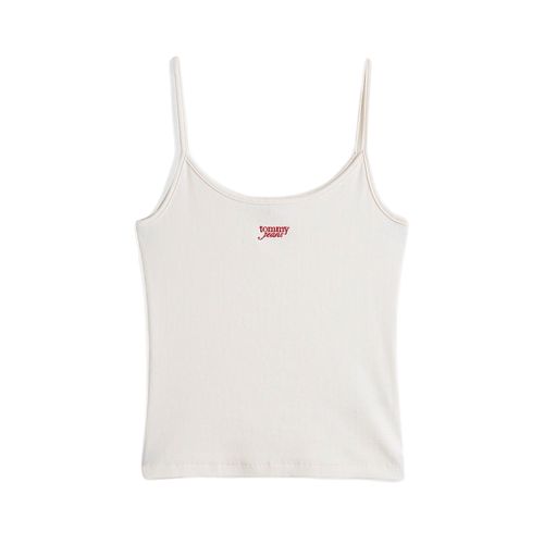 גופיה TOMMY JEANS מידות XS-L לנשים בגוון לבן