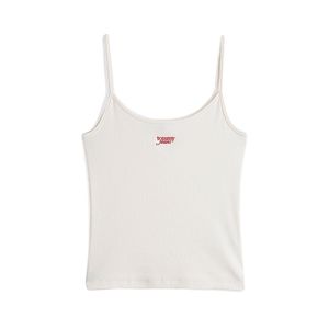 גופיה TOMMY JEANS מידות XS-L לנשים בגוון לבן