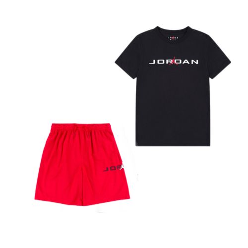 חליפה JORDAN מידות 4-16 לילדים בגוון שחור-אדום