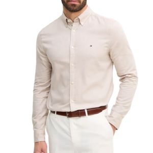 חולצה מכופתרת TOMMY JEANS פשתן מידות S-XXL לגברים