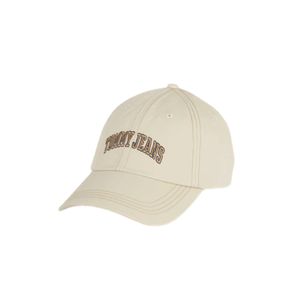 כובע מצחיה TOMMY JEANS לנשים בגוון שמנת