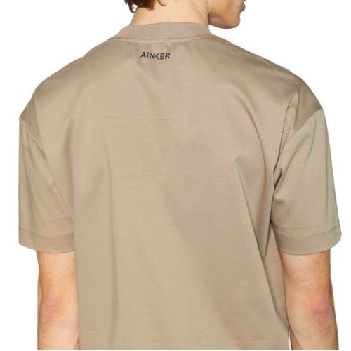 חולצה AINKER מידות XS-XXL לגברים בגוון קאמל