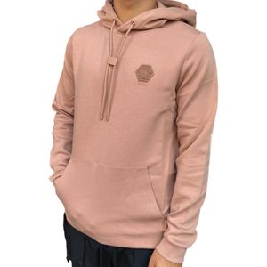 קפוצ׳ון BALR מידות S-XXL לגברים בגוון ורוד עתיק